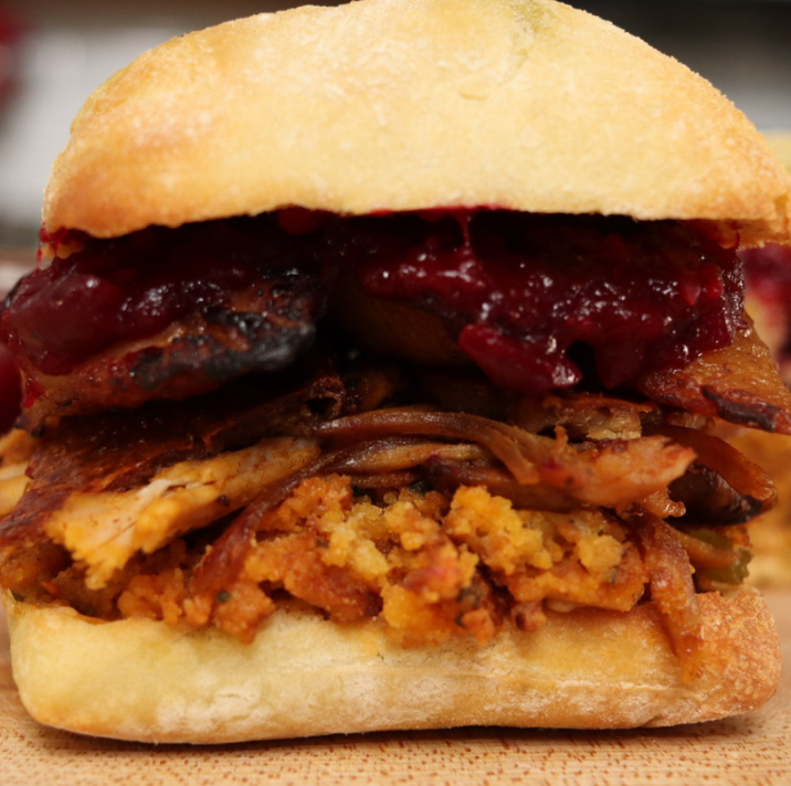 Thanksgiving Leftover Pernil Sandwich
