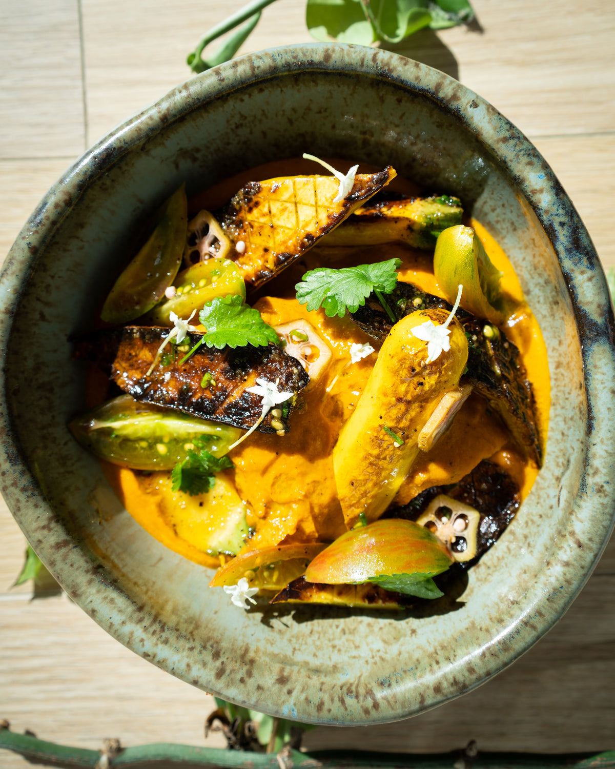 Guanimes with Salsa Criolla & Seasonal Market Vegetables