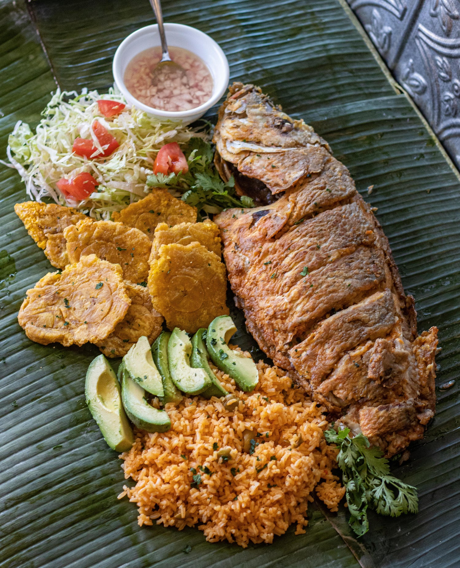 Caribbean Fried Red Snapper