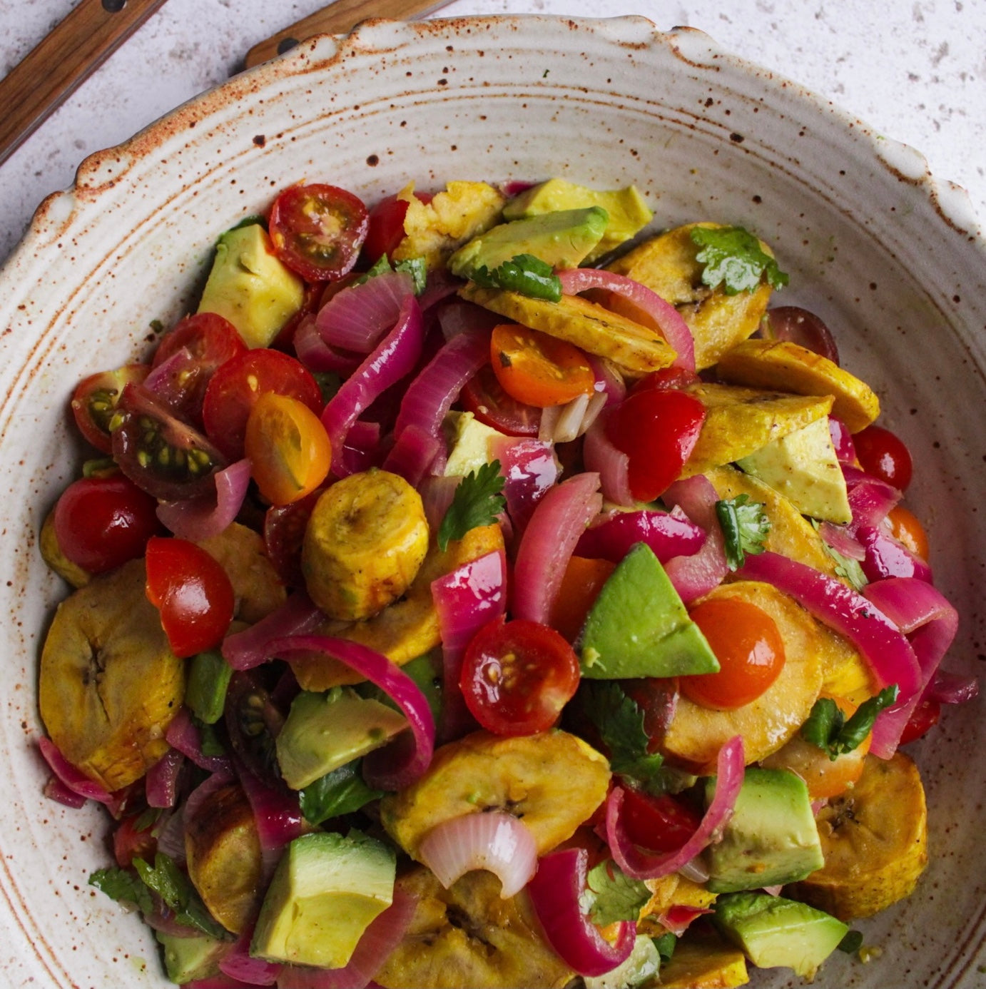 Sweet & Tangy Plantain Salad