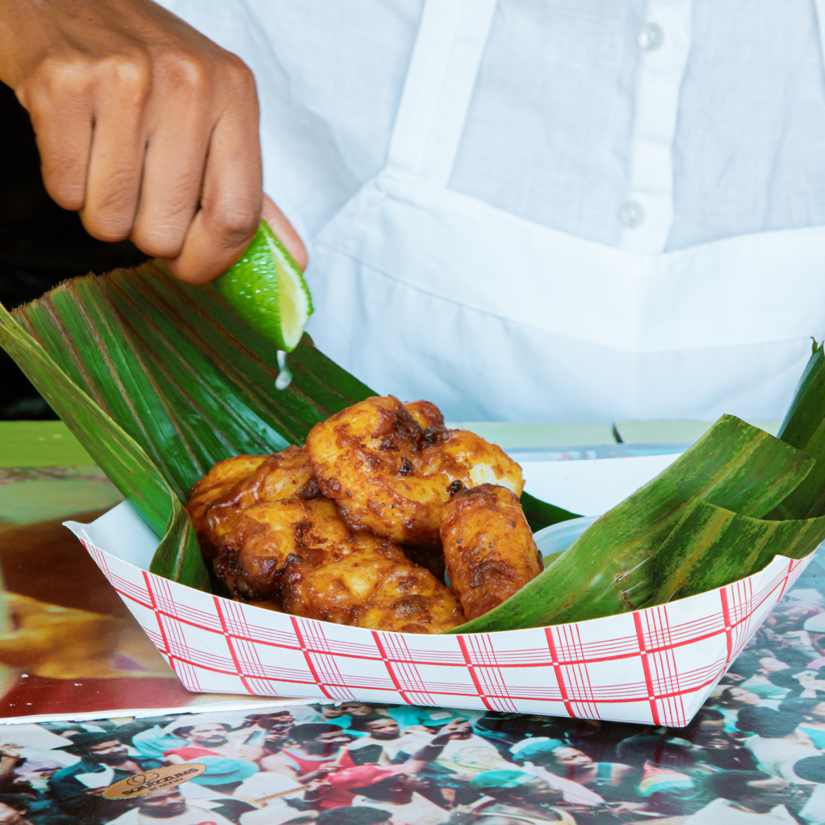Sofrito Fried Fish with Garlic Shado Beni Sauce