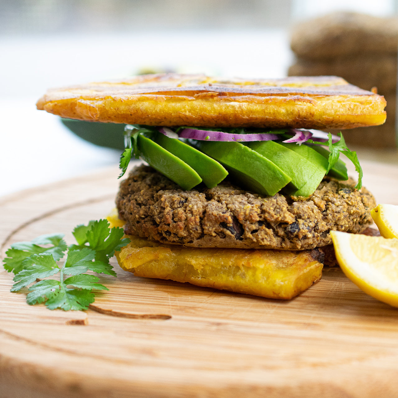 Veggie Burger Jibarito